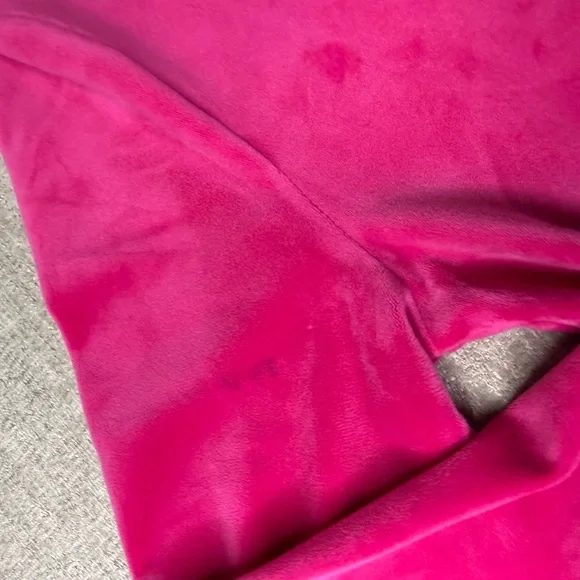 Juicy Couture Hot Pink Velour Zip Hoodie Small Y2K Rhinestone Logo - Picture 3 of 4